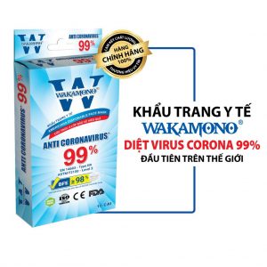 Khẩu trang Wakamono Việt Nam ngăn ngừa 99% virus Corona
