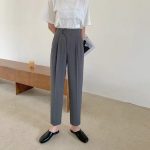 Nên phối quần tây baggy lưng cao như thế nào để đẹp như người mẫu?